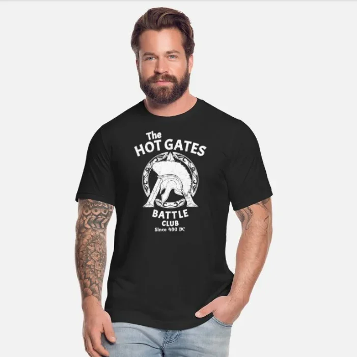 Spartan Symbol Helmet "The Hot Gates" Battle Club T-Shirt 100% Cotton O-Neck Summer Short Sleeve Casual Mens T-shirt Size S-3XL
Spartan Symbol Helmet "The Hot Gates" Battle Club T-Shirt 100% Cotton O-Neck Summer Short Sleeve Casual Mens T-shirt Size S-3XL
