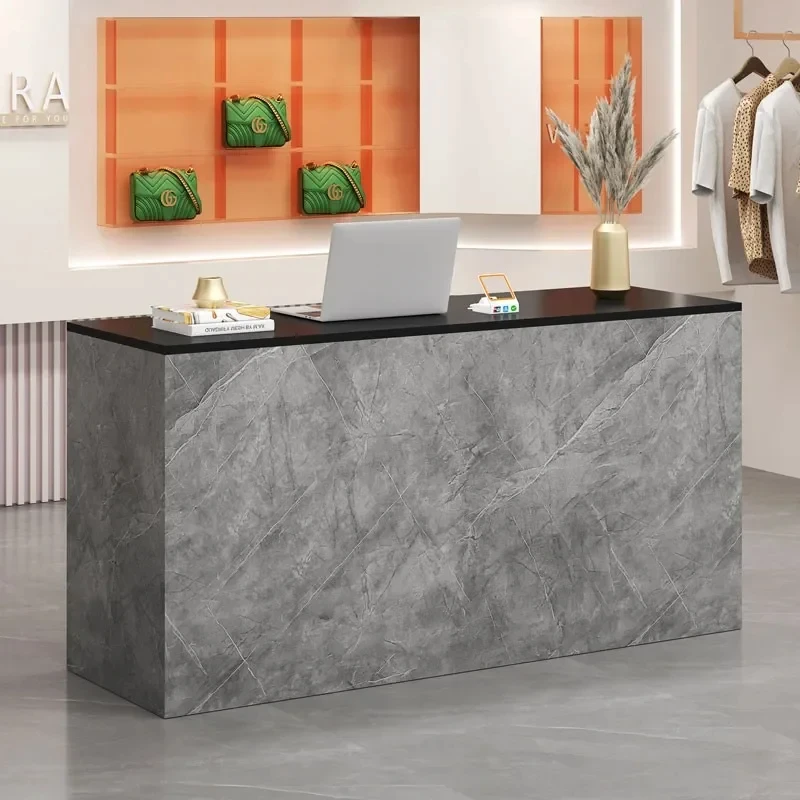 Black Minimalist Reception Desks Nordic Counter Luxury Office Reception Desks Small Modern Mostrador Commercial Furniture
Black Minimalist Reception Desks Nordic Counter Luxury Office Reception Desks Small Modern Mostrador Commercial Furniture