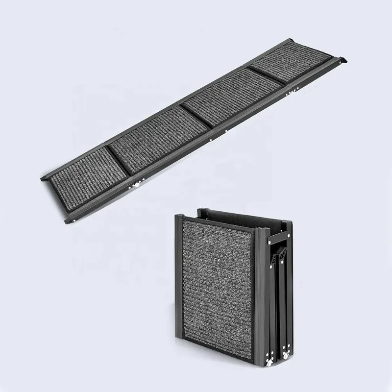 Foldable Dog Aluminum Car Ramp with Soft Surface Pet Step for Vehicle
Foldable Dog Aluminum Car Ramp with Soft Surface Pet Step for Vehicle