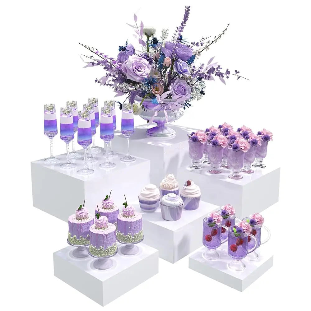 Buffet Risers, Food Display Risers For Party, White Acrylic Risers Display Stand For Buffet Table, Catering Displays For
Buffet Risers, Food Display Risers For Party, White Acrylic Risers Display Stand For Buffet Table, Catering Displays For