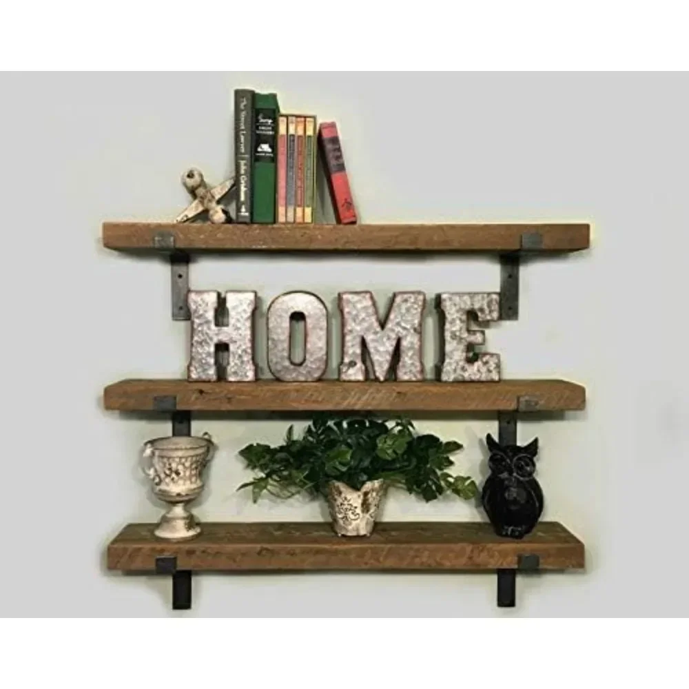 Wooden Floating Shelves - Wall Decor for Home Kitchen, Bathroom, Bedroom - Rustic Pine Custom Office Organizer with Metal Bracke
Wooden Floating Shelves - Wall Decor for Home Kitchen, Bathroom, Bedroom - Rustic Pine Custom Office Organizer with Metal Bracke
