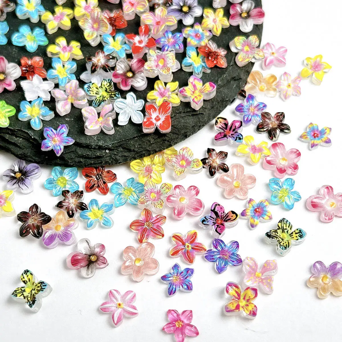 3D Resin Sweet Dreamy Flower Nail Charms Luminous Dazzling Multi Style Flower Mixed Nail Art Decoration Manicure DIY Crafts
3D Resin Sweet Dreamy Flower Nail Charms Luminous Dazzling Multi Style Flower Mixed Nail Art Decoration Manicure DIY Crafts