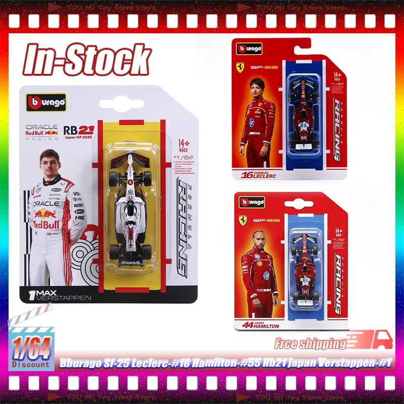 New Bburago 1:64 F1 Rb21 Japan Verstappen-#1 Sf-25 Leclerc-#16 Hamilton#44 Mcl39 W16 In Stock Alloy Miniature Diecast Model Toy
New Bburago 1:64 F1 Rb21 Japan Verstappen-#1 Sf-25 Leclerc-#16 Hamilton#44 Mcl39 W16 In Stock Alloy Miniature Diecast Model Toy