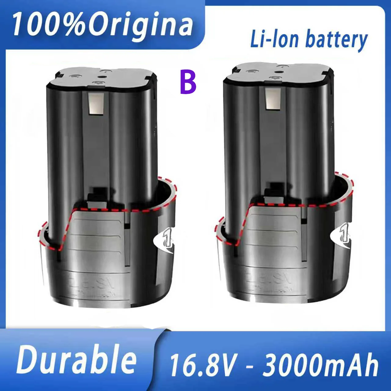 New 16.8V 3000mAh Universal Rechargeable Lithium Battery For Power Tools Electric Screwdriver Electric drill Li-ion Battery
New 16.8V 3000mAh Universal Rechargeable Lithium Battery For Power Tools Electric Screwdriver Electric drill Li-ion Battery