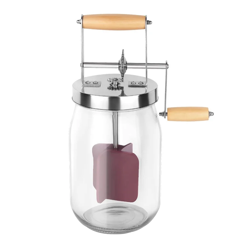 A74U Manual Butter Churner Transparent Butter Churner Wooden Handle Shakes Stainless Steel Gear Manual Butter Maker
A74U Manual Butter Churner Transparent Butter Churner Wooden Handle Shakes Stainless Steel Gear Manual Butter Maker