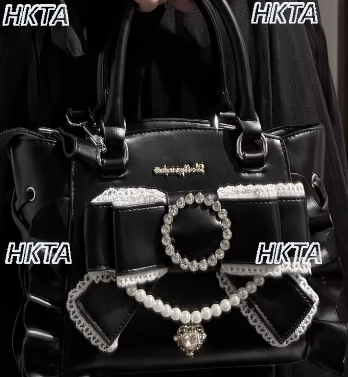Japanese 2026 Spring New Sweet Fashion Pearl Bow Lace Splicing Handheld Shoulder Bag Large Capacity Lolita Cosmetic Bag Women
Japanese 2026 Spring New Sweet Fashion Pearl Bow Lace Splicing Handheld Shoulder Bag Large Capacity Lolita Cosmetic Bag Women