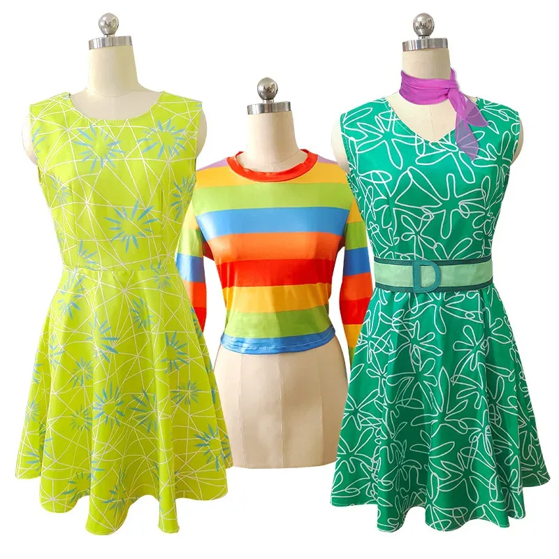Women Halloween Costume Movie Inside Out 2 Cartoon Character Joy Digust Cosplay Princess Dress for Party Carnival
Women Halloween Costume Movie Inside Out 2 Cartoon Character Joy Digust Cosplay Princess Dress for Party Carnival