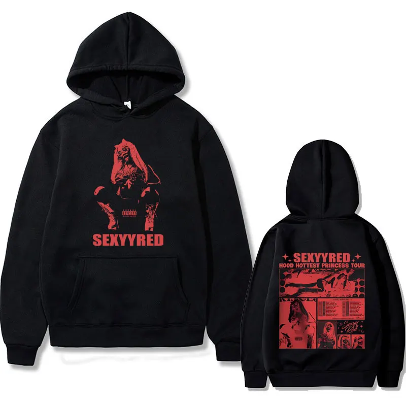 Rapper Sexyy Red Hood Hottest Princess Tour Hoodie Men Women Fashion Hip Hop Oversized Pullover Male Vintage Hooded Tracksuit
Rapper Sexyy Red Hood Hottest Princess Tour Hoodie Men Women Fashion Hip Hop Oversized Pullover Male Vintage Hooded Tracksuit
