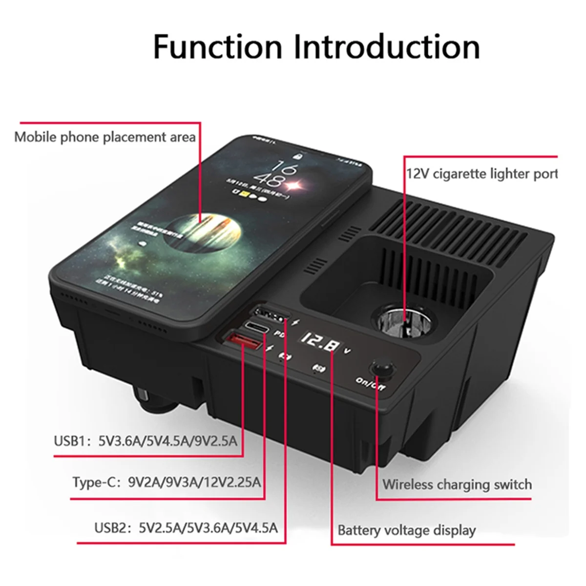 Bluetooth 5.3 передатчик Беспроводная зарядка для прикуривателя Jetta Mk6 Быстрая зарядка Автомобильное зарядное устройство
Bluetooth 5.3 передатчик Беспроводная зарядка для прикуривателя Jetta Mk6 Быстрая зарядка Автомобильное зарядное устройство