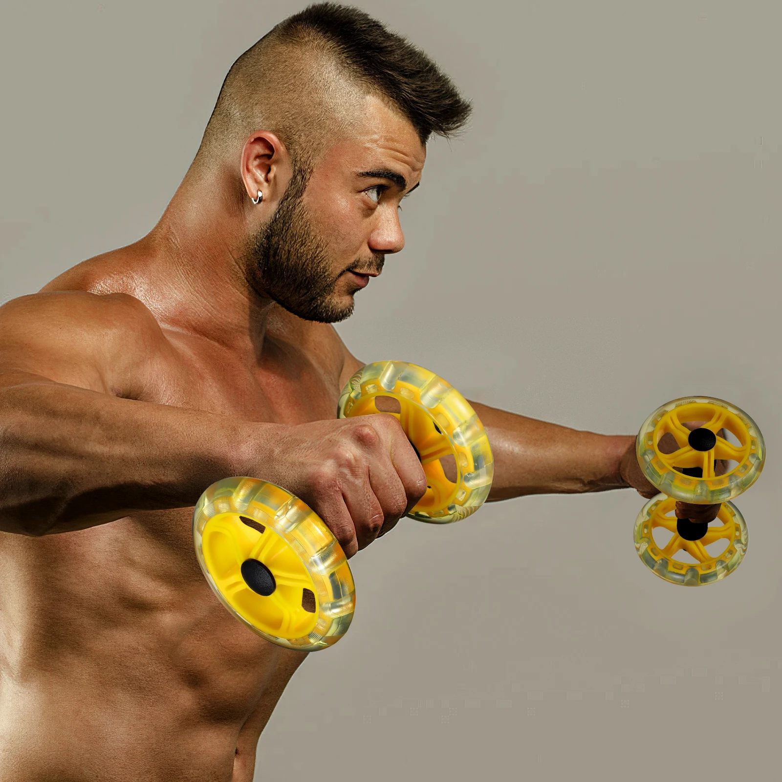 Ab Wheel Dual Roller Machine for Stomach Workout Posture Flex Fitness Belly Yellow Trainer
Ab Wheel Dual Roller Machine for Stomach Workout Posture Flex Fitness Belly Yellow Trainer