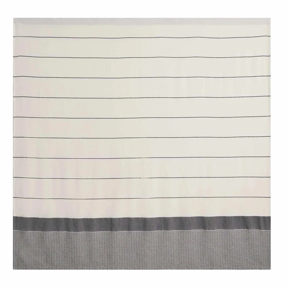 Stripe Shower Curtain Vanilla Dream/Rich Black, BCI Cotton, Recycled Poly, Polyester, 72 W x 72 L, 1 Piece
Stripe Shower Curtain Vanilla Dream/Rich Black, BCI Cotton, Recycled Poly, Polyester, 72 W x 72 L, 1 Piece