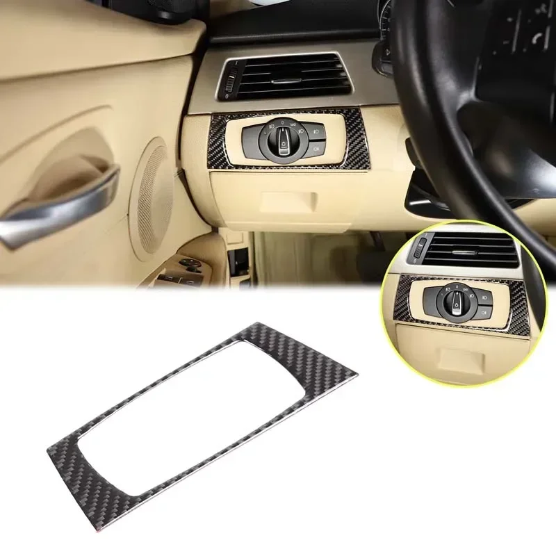 For BMW 3 Series E90 E92 E93 2005-2012 Car Headlight Switch Decorative Sticker Soft Carbon Fiber Interior Accessories LHD
For BMW 3 Series E90 E92 E93 2005-2012 Car Headlight Switch Decorative Sticker Soft Carbon Fiber Interior Accessories LHD