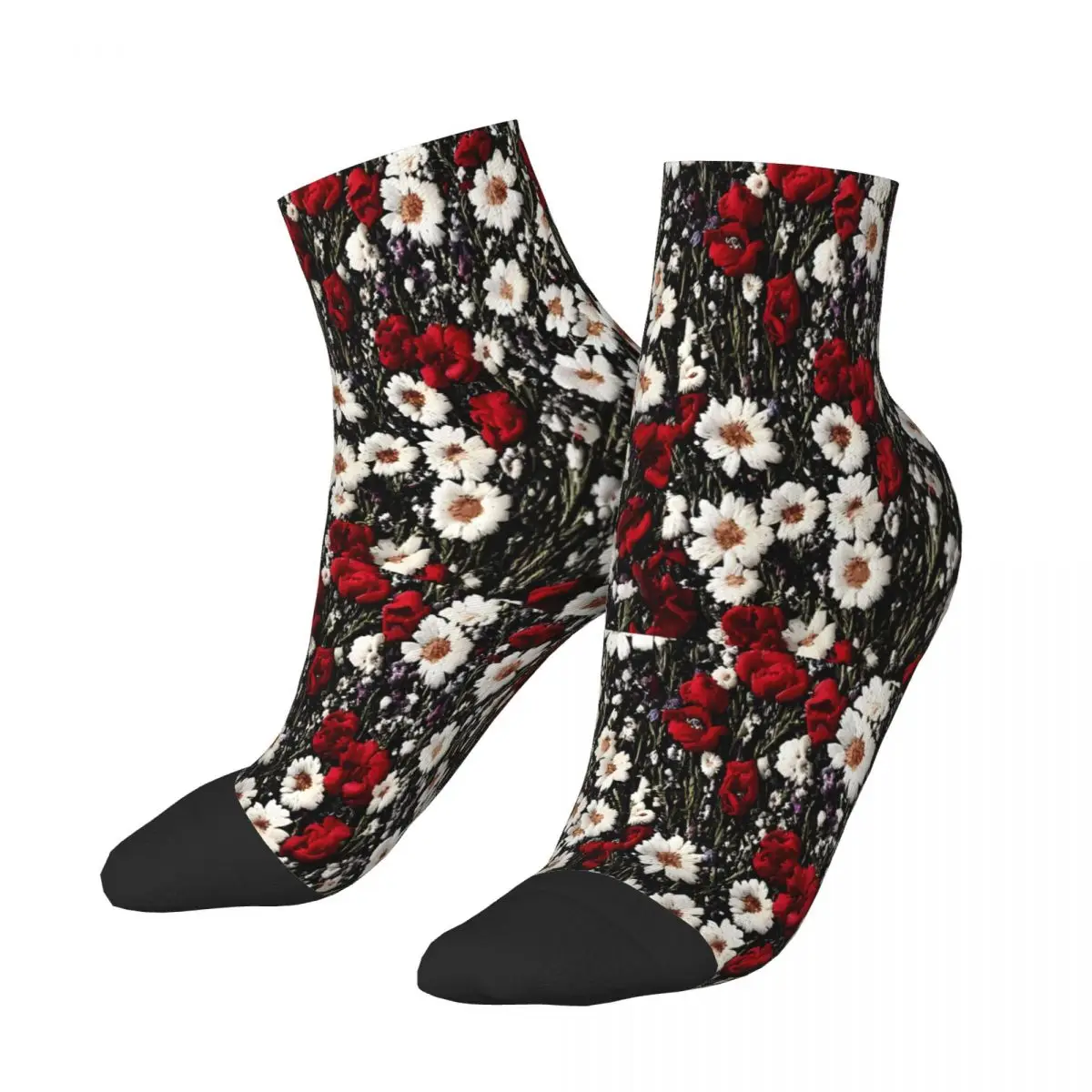 White Red Embroidery Flowers Ankle Socks Male Mens Women Spring Stockings Printed
White Red Embroidery Flowers Ankle Socks Male Mens Women Spring Stockings Printed