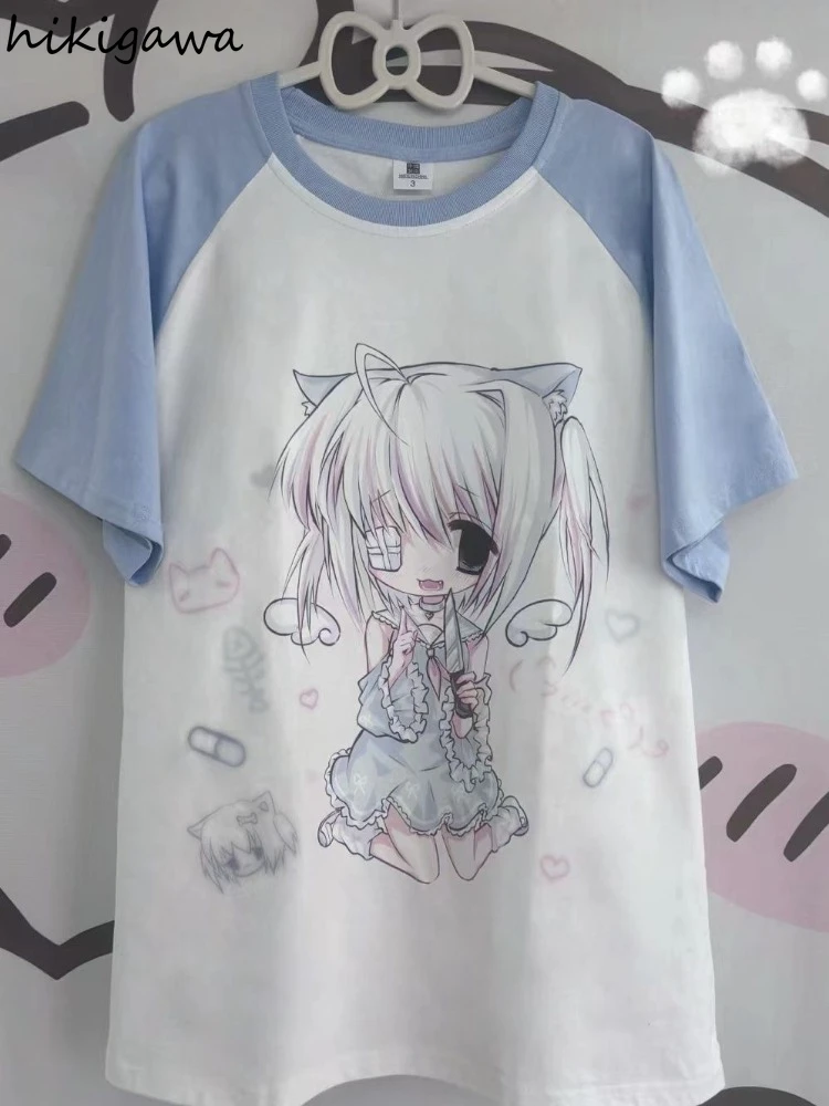 2025 Ropa Mujer Summer T Shirts for Women Sweet Cartoon Print Summer Tees Casual Fashion Japanese Camisetas Cute Y2k Clothing
2025 Ropa Mujer Summer T Shirts for Women Sweet Cartoon Print Summer Tees Casual Fashion Japanese Camisetas Cute Y2k Clothing