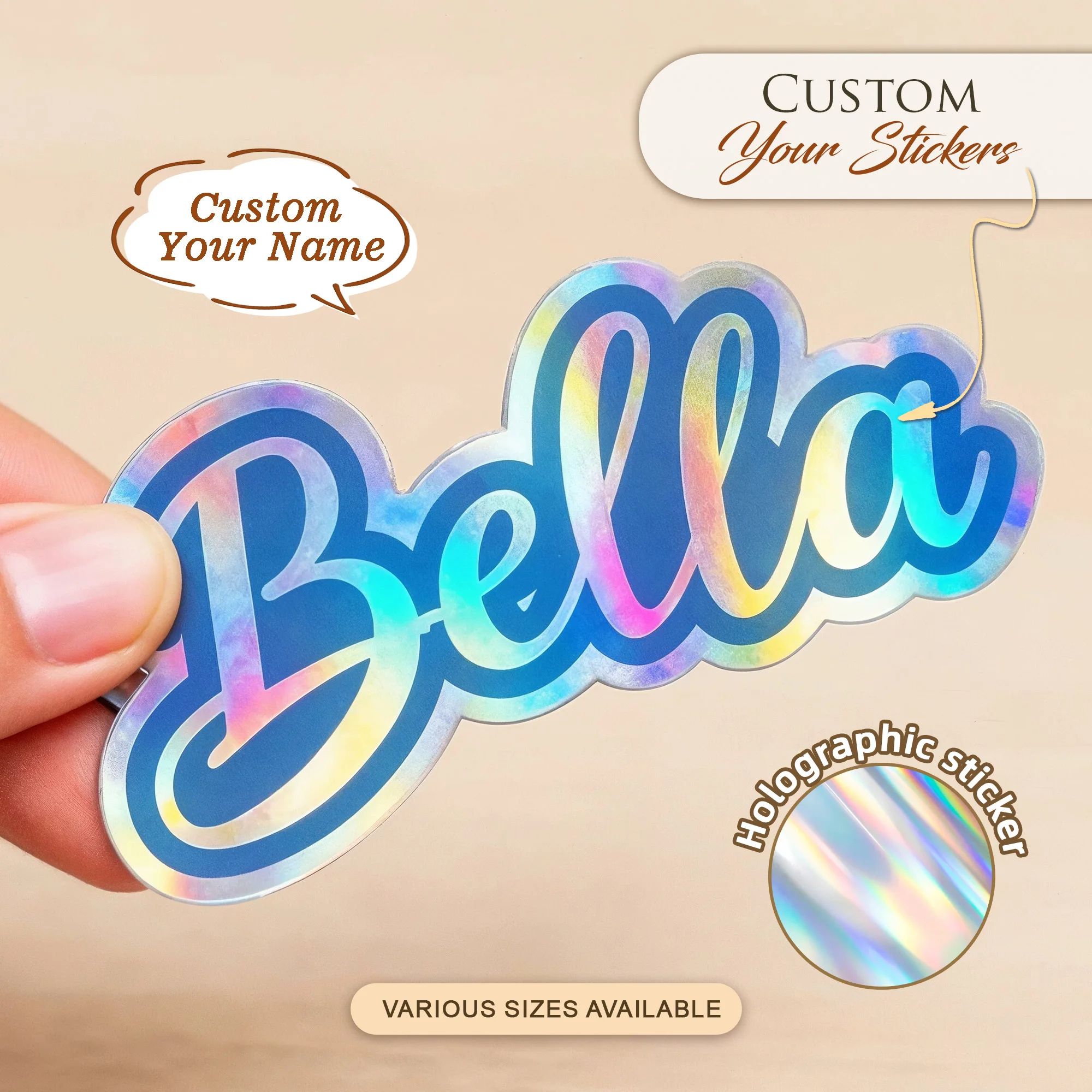 Custom Holographic Name Stickers Waterproof Personalized Stickers Logo Labels for Wedding Birthday Party,Gift Packaging
Custom Holographic Name Stickers Waterproof Personalized Stickers Logo Labels for Wedding Birthday Party,Gift Packaging
