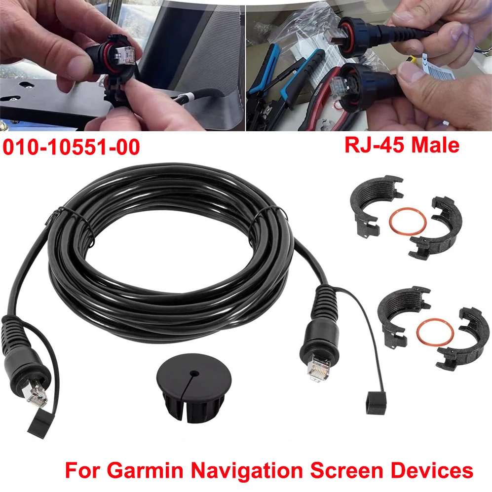 010-10551-00 Marine Network Cable 20 Feet with Split Connector & Waterproof Cap Replacement for Marine RJ45 Garmin Devices GMS
010-10551-00 Marine Network Cable 20 Feet with Split Connector & Waterproof Cap Replacement for Marine RJ45 Garmin Devices GMS