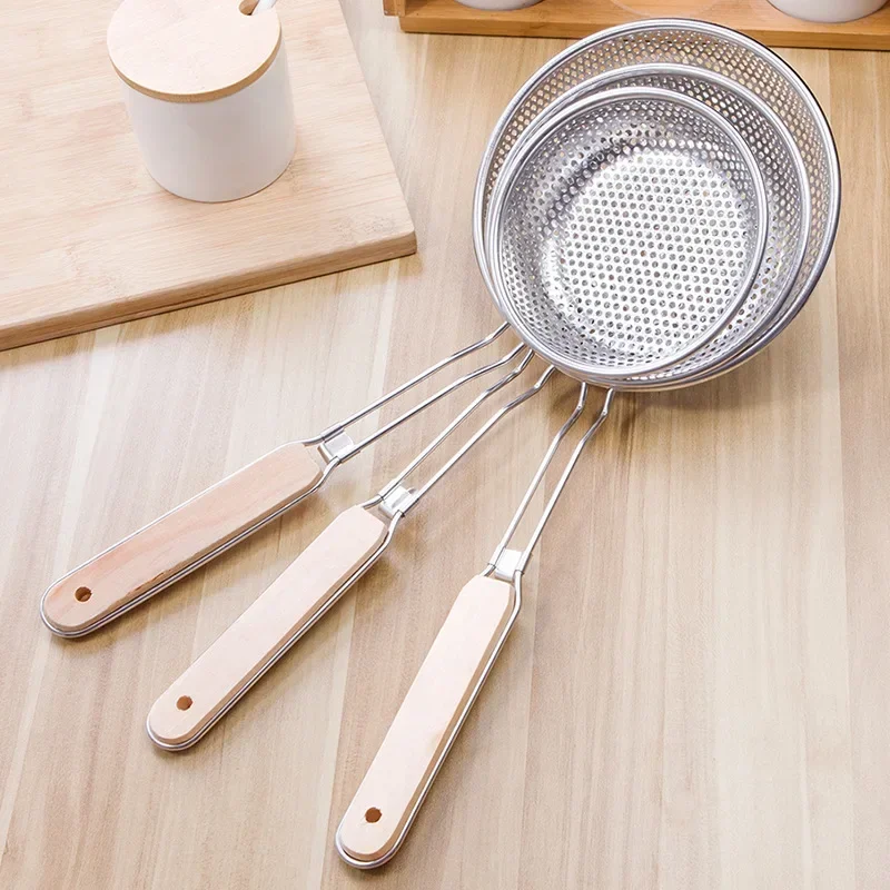 Stainless Steel Spoon with Wooden Handle Oil Grid Filter Oil Separator Hot Pot Strainer Kitchen Fried Dumplings Strainer
Stainless Steel Spoon with Wooden Handle Oil Grid Filter Oil Separator Hot Pot Strainer Kitchen Fried Dumplings Strainer