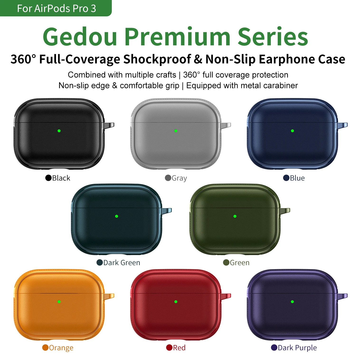 For AirPods Pro 3 Bluetooth headset Cover For AirPods Pro 2 and AirPods 1st 2nd 3rd 4th Case With Hook
For AirPods Pro 3 Bluetooth headset Cover For AirPods Pro 2 and AirPods 1st 2nd 3rd 4th Case With Hook