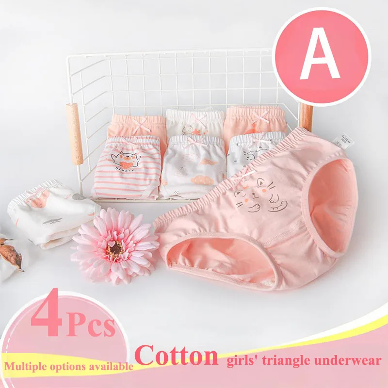 4 Pcs/Lot Girls Cotton Underwear Kids Soft Comfort Panties Children Cute Triangle Shorts Antibacterial underwear for 3-16 Years
4 Pcs/Lot Girls Cotton Underwear Kids Soft Comfort Panties Children Cute Triangle Shorts Antibacterial underwear for 3-16 Years