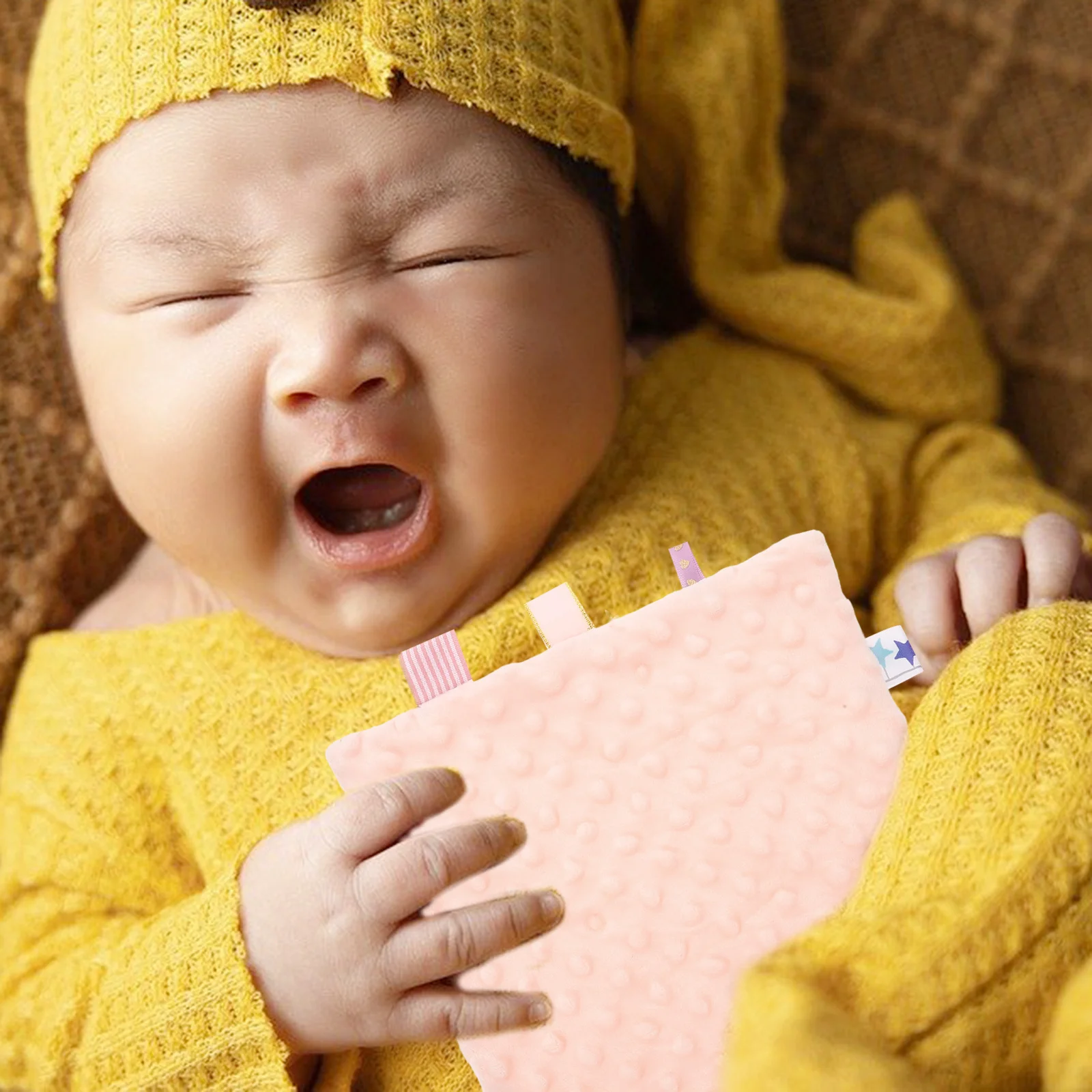 Baby Security Blanket for Girls Soft Cotton Comforter Blanket Colorful Tags Newborn Soothing Towel Sensory Blankets
Baby Security Blanket for Girls Soft Cotton Comforter Blanket Colorful Tags Newborn Soothing Towel Sensory Blankets