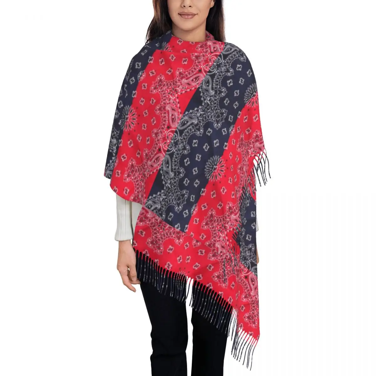 Красная синяя бандана с принтом на заказ, шарф в стиле пейсли для мужчин и женщин, зимние теплые шарфы, шаль, накидка
Красная синяя бандана с принтом на заказ, шарф в стиле пейсли для мужчин и женщин, зимние теплые шарфы, шаль, накидка