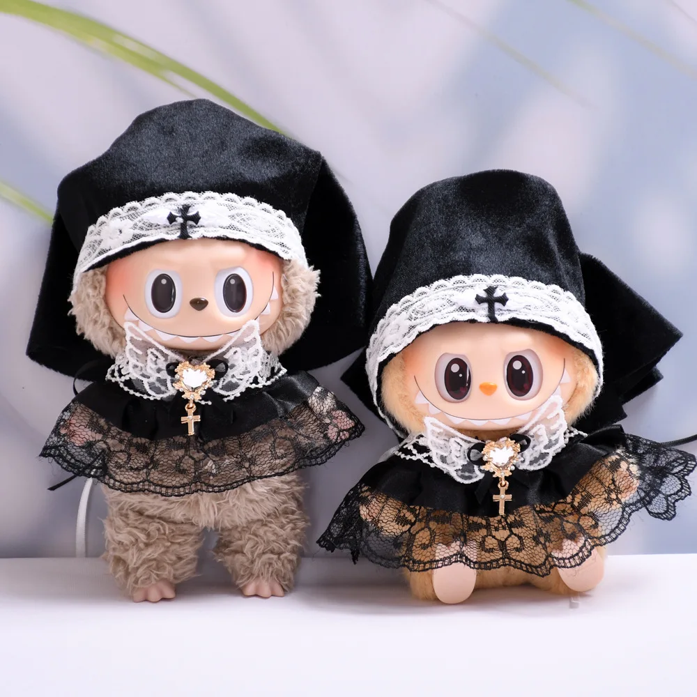 Doll Clothes For 15-17cm V1 V2 V3 Labubu Plush Idol Doll Nun Uniform Headscarf Shawl 2PCS/Pack DIY Clothing Decoration Fans Gift
Doll Clothes For 15-17cm V1 V2 V3 Labubu Plush Idol Doll Nun Uniform Headscarf Shawl 2PCS/Pack DIY Clothing Decoration Fans Gift