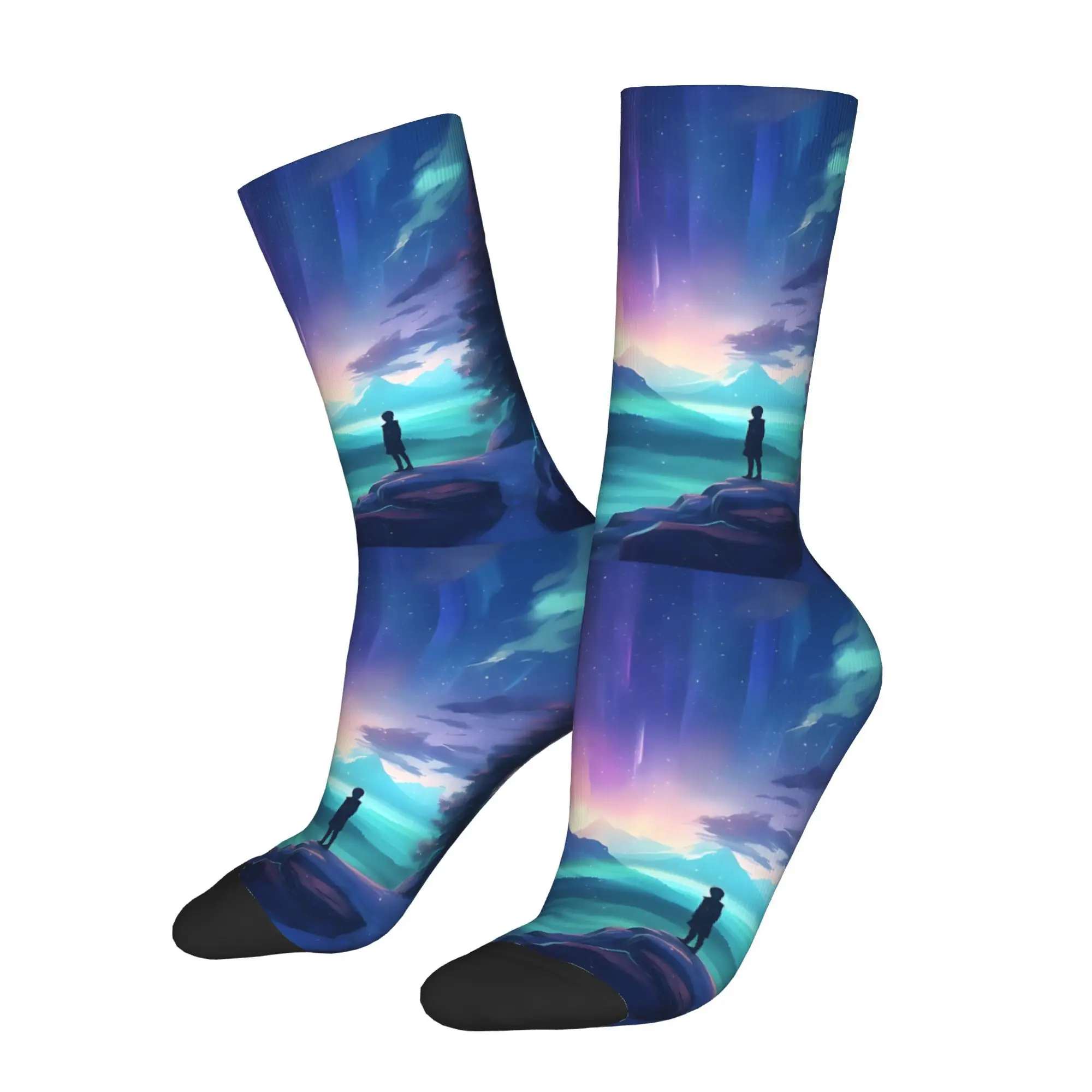 Aurora Polar Bear Iceberg Men Novelty Athletic Socks Cycling Design for All Seasons
Aurora Polar Bear Iceberg Men Novelty Athletic Socks Cycling Design for All Seasons