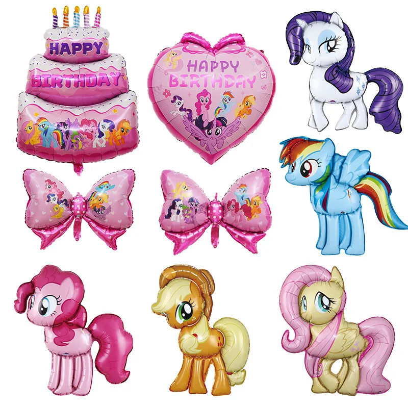 Colorful Cartoon My Little Pony Birthday Party Balloons - Scene Decorations for Happy Birthday, Aluminum Foil Material
Colorful Cartoon My Little Pony Birthday Party Balloons - Scene Decorations for Happy Birthday, Aluminum Foil Material