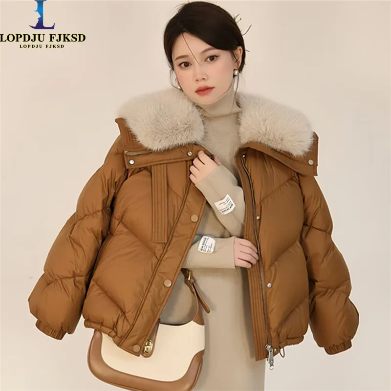 Women's Cotton Coat,Single Breasted Jacket,Korean Parkas,Female Clothing,Fur Collar,Winter,New,2025
Women's Cotton Coat,Single Breasted Jacket,Korean Parkas,Female Clothing,Fur Collar,Winter,New,2025