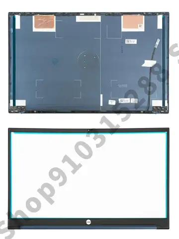 LCD Back Cover For Pavilion 15-EH 15-EG 15Z-EH TPN-Q245 Q246 Rear Lid TOP Hinges M08899-001 Bezel/ Repair blue/silver/gold metal