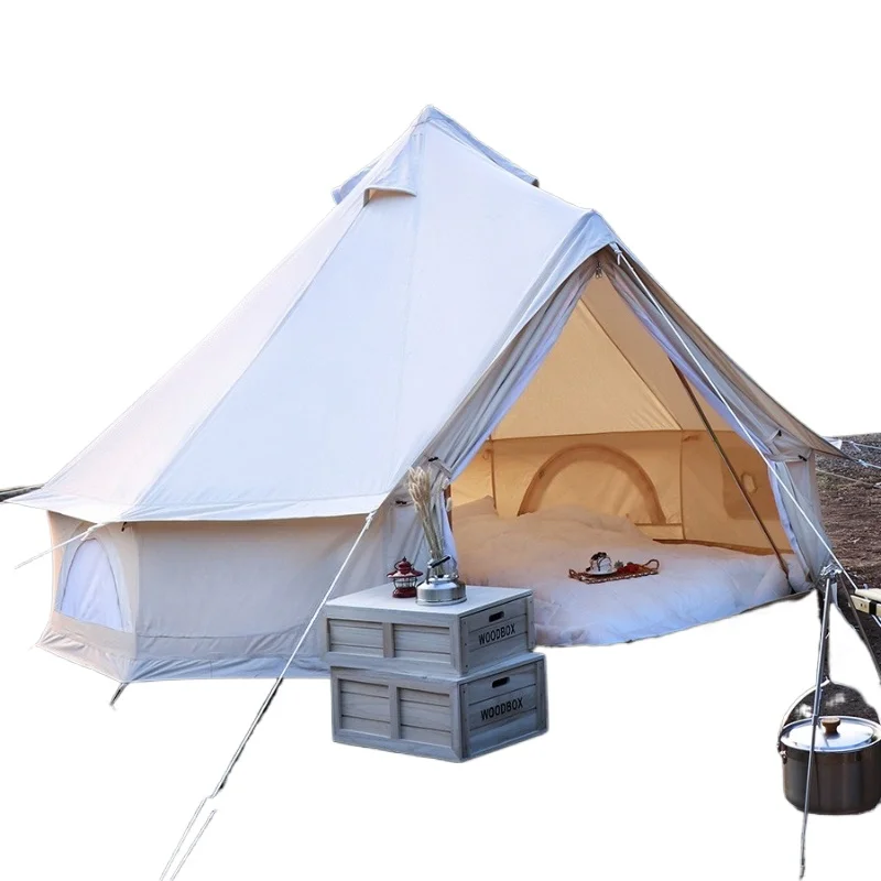 Outdoor camping cotton tent, rain and sun protection retro yurt thickened Indian camping tent
Outdoor camping cotton tent, rain and sun protection retro yurt thickened Indian camping tent