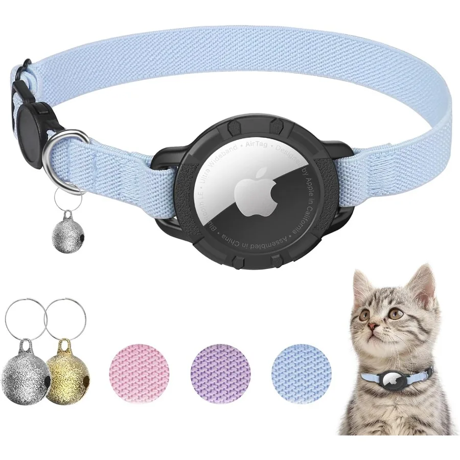 Ошейники AirTag Cat Эластичный ошейник с держателем Apple AirTag и отрывным колокольчиком Ультрадизайн Эластичные ошейники с GPS-слеживанием для Ca
Ошейники AirTag Cat Эластичный ошейник с держателем Apple AirTag и отрывным колокольчиком Ультрадизайн Эластичные ошейники с GPS-слеживанием для Ca