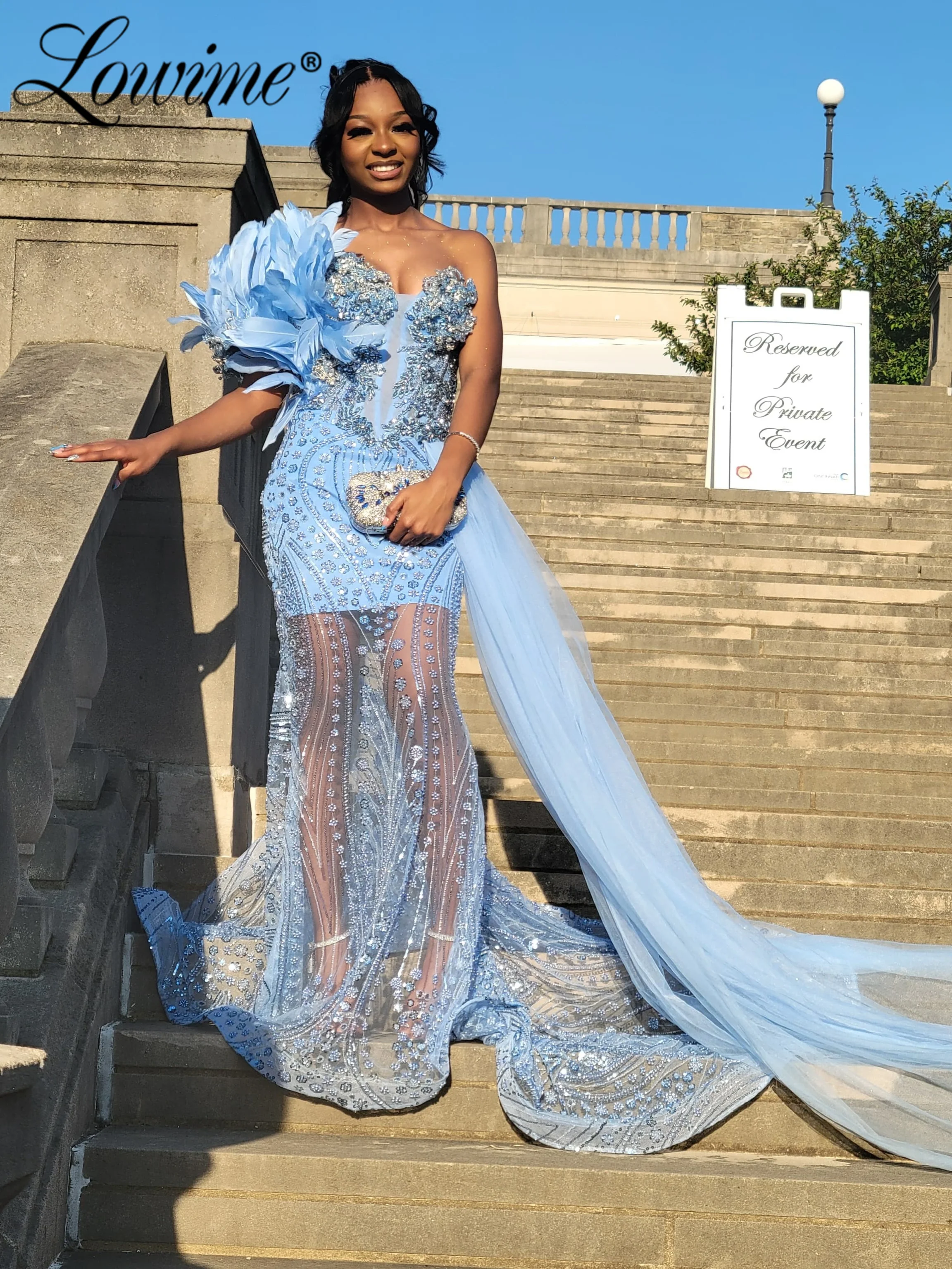 Light Blue Cocktail Prom Dresses 2026 Customized One Shoulder Feathers Crystal Party Gowns For Wedding Guest Evening Dress Long
Light Blue Cocktail Prom Dresses 2026 Customized One Shoulder Feathers Crystal Party Gowns For Wedding Guest Evening Dress Long