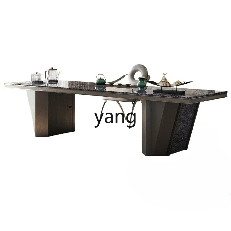 LMM rock slab tea table and chair combination modern simple office tea table
LMM rock slab tea table and chair combination modern simple office tea table