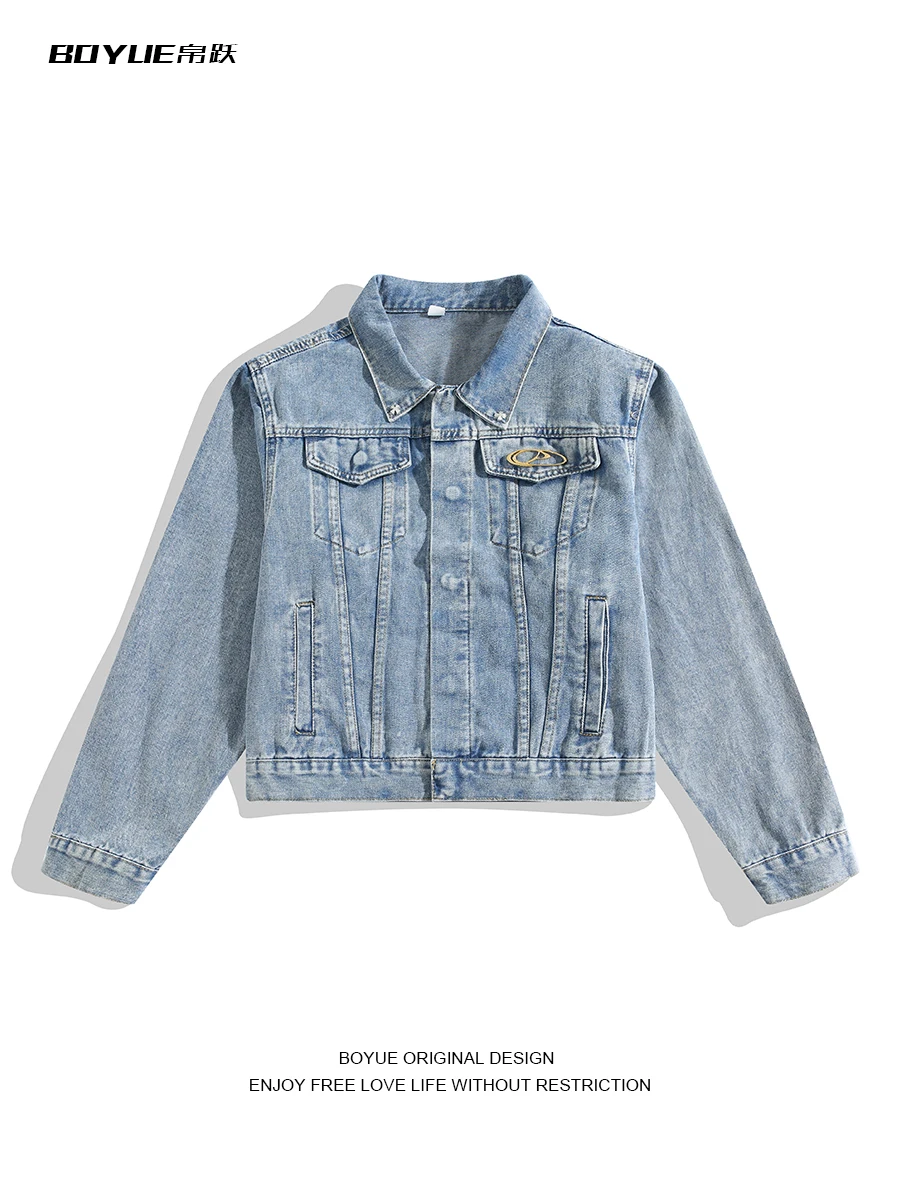 Women Blue Denim Jacket Female Outerwear Long Sleeve Oversize Jean Jacket Harajuku Korean Vintage Fashion Y2k Top 2000s Clothes
Women Blue Denim Jacket Female Outerwear Long Sleeve Oversize Jean Jacket Harajuku Korean Vintage Fashion Y2k Top 2000s Clothes