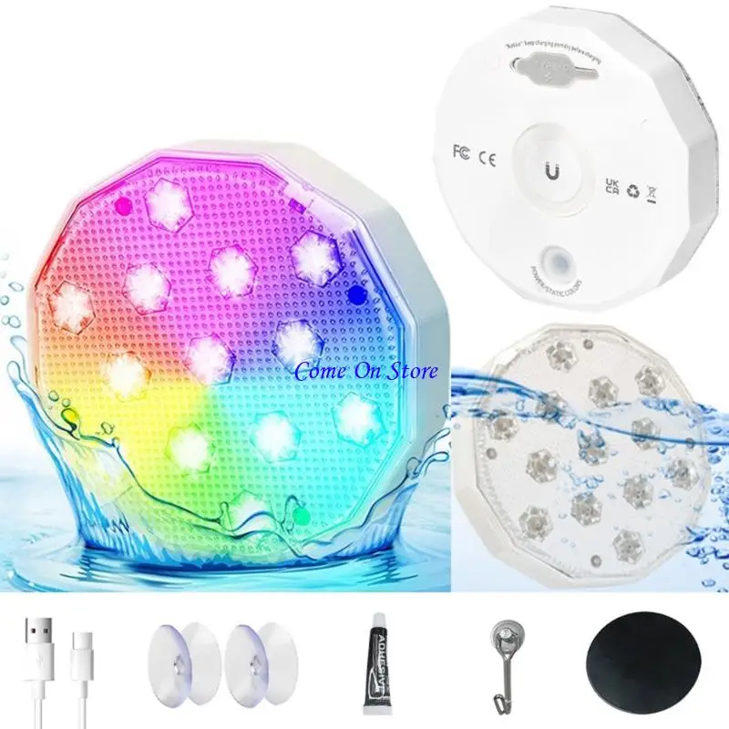 M6CF 2set 13 LED Remote Controlled Underwater Light Submersibles Lamp with Remote Control for Pond Fountains Easy to Use
M6CF 2set 13 LED Remote Controlled Underwater Light Submersibles Lamp with Remote Control for Pond Fountains Easy to Use
