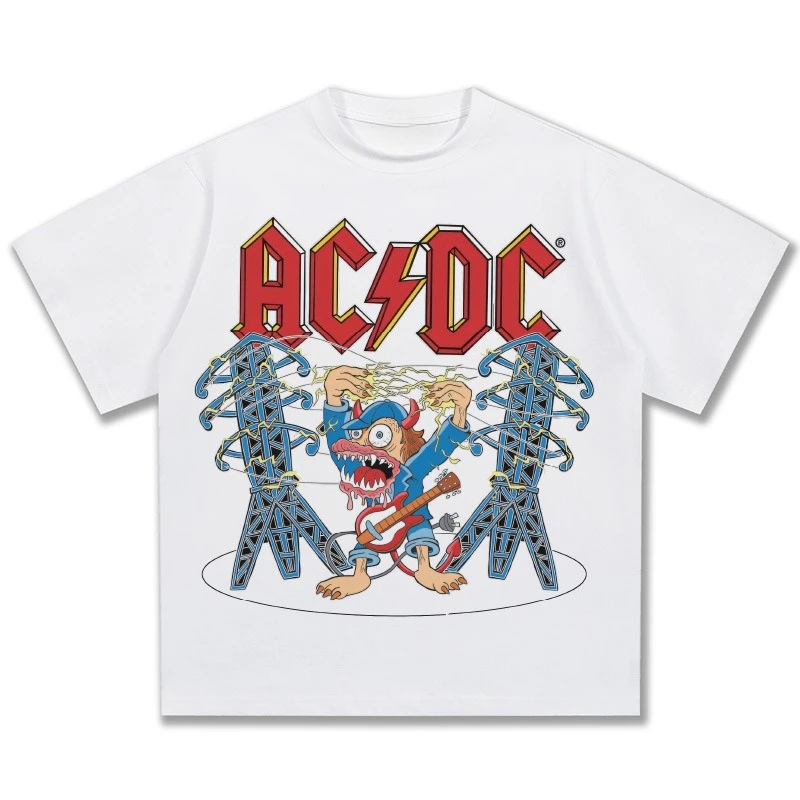 2025 Men's Short Sleeve Rock Band New American Vintage Print Fashion Loose Cotton Short Sleeve T-shirt Harajuku Gothic Y2k Top
2025 Men's Short Sleeve Rock Band New American Vintage Print Fashion Loose Cotton Short Sleeve T-shirt Harajuku Gothic Y2k Top