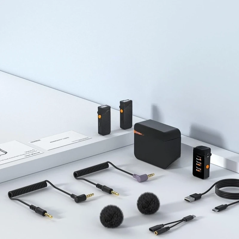 Vimo C3 Wireless Lavalier Microphone - Noise Cancelling, Mute, Gain Adjust, Wireless Mic for iPhone,DSLR Camera
Vimo C3 Wireless Lavalier Microphone - Noise Cancelling, Mute, Gain Adjust, Wireless Mic for iPhone,DSLR Camera