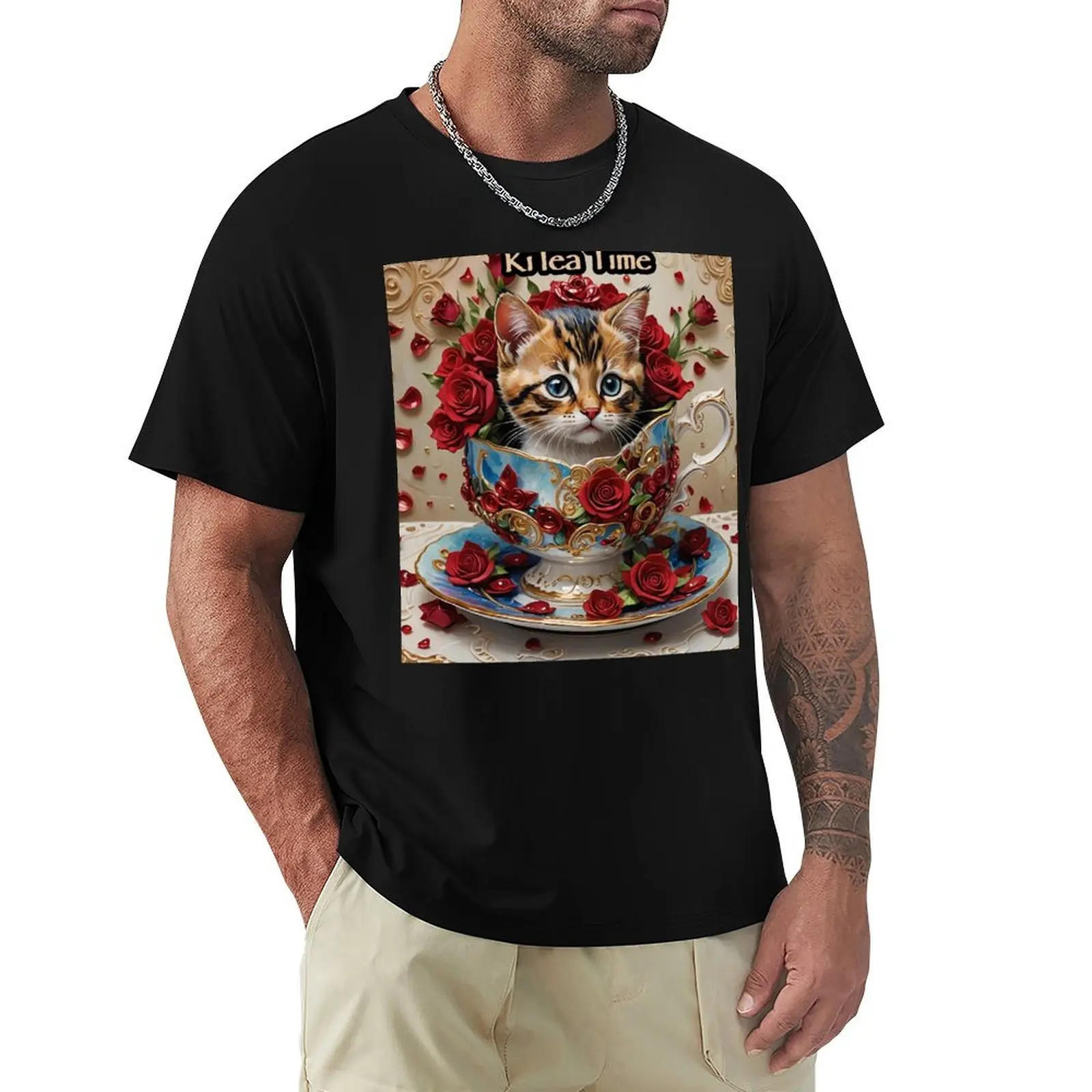 Футболка KiTea Time Tabby Kitten, летний топ с графикой, забавные футболки, облегающие футболки для мужчин
Футболка KiTea Time Tabby Kitten, летний топ с графикой, забавные футболки, облегающие футболки для мужчин