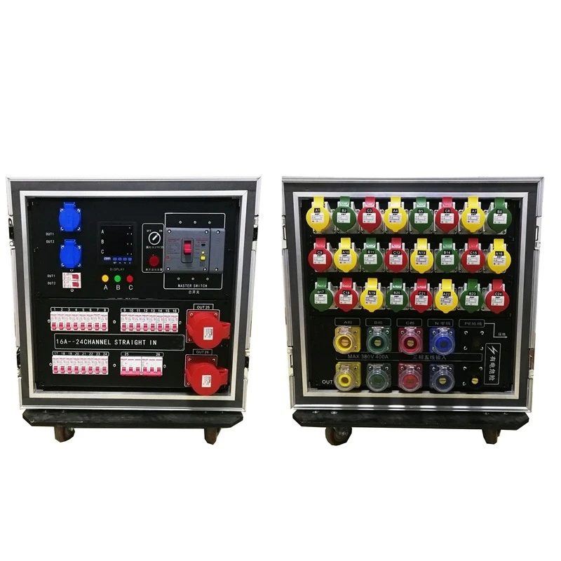 Stage lighting and audio LED large screen power box Stage outdoor mobile performance distribution box Flight box
Stage lighting and audio LED large screen power box Stage outdoor mobile performance distribution box Flight box