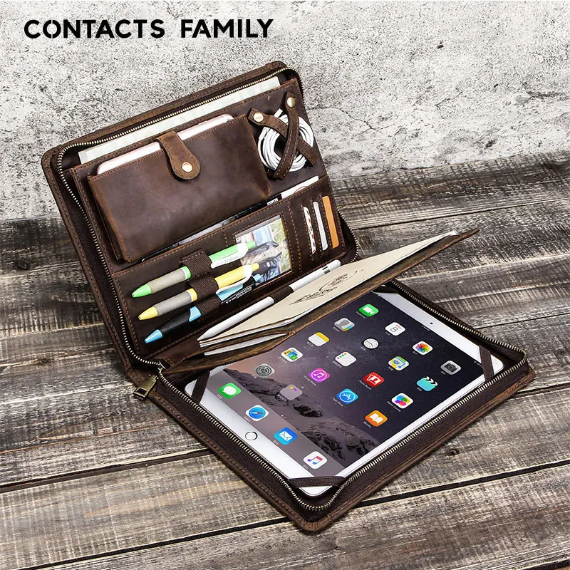 Genuine Leather iPad Pro 10.5 inch protective case zipper multifunctional tablet case mobile holder laptop bag handbag padfolio
Genuine Leather iPad Pro 10.5 inch protective case zipper multifunctional tablet case mobile holder laptop bag handbag padfolio