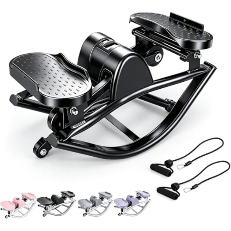 Rock Stepper with Resistance Bands - Ultra-Quiet Hydraulic Lateral Stepper, Fully Assembled Side to Side Step Rocker for Home O
Rock Stepper with Resistance Bands - Ultra-Quiet Hydraulic Lateral Stepper, Fully Assembled Side to Side Step Rocker for Home O