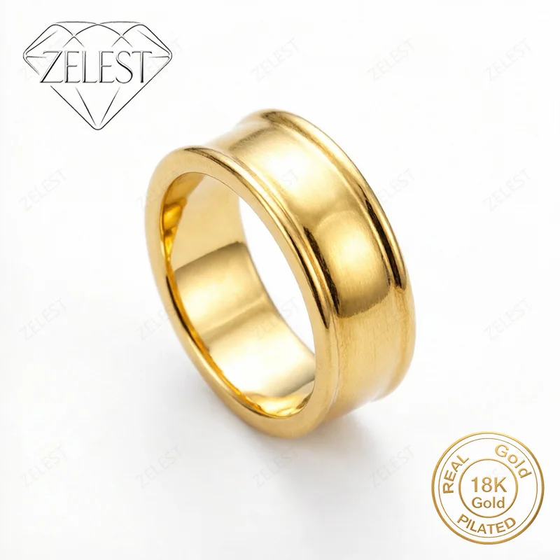 925 Silver 18K Gold Plated Exquisite Simple Ring Women Fashion Party Gift Accessories Jewelry
925 Silver 18K Gold Plated Exquisite Simple Ring Women Fashion Party Gift Accessories Jewelry