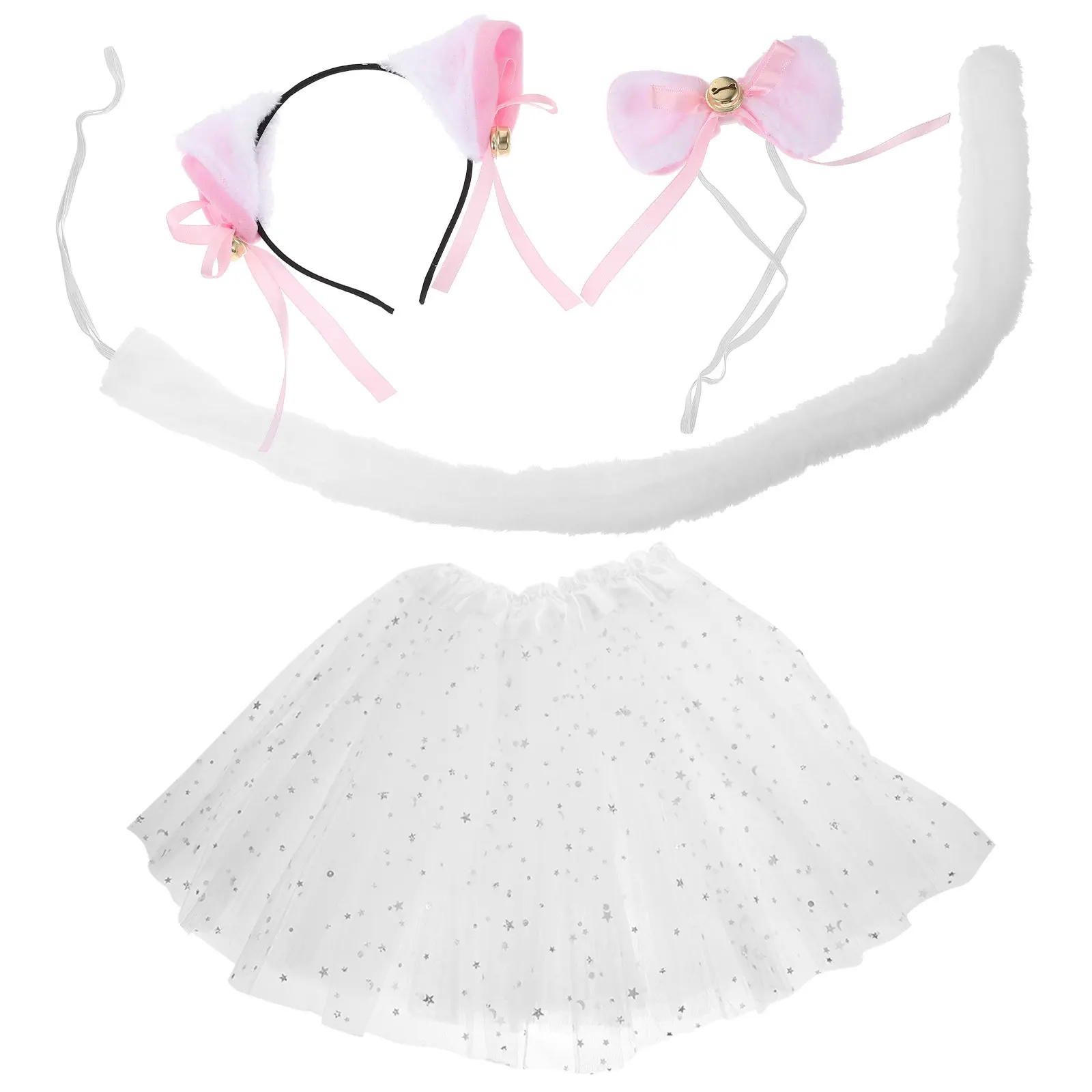 1Set Cat Ear Hairband Tail Bow Tie Cosplay Kit Adorable Party Headdress Unique Decorative Costume Accessory Cat Ears and Tail
1Set Cat Ear Hairband Tail Bow Tie Cosplay Kit Adorable Party Headdress Unique Decorative Costume Accessory Cat Ears and Tail