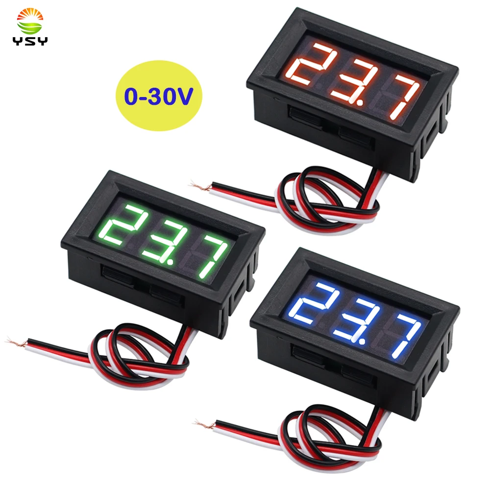 1pcs 0.56 Inch DC LED Digital Voltmeter 0-30V Voltage 3 Wires Digital Ammeter Voltmeter Volt Panel Tester Meter For Motorcycle C
1pcs 0.56 Inch DC LED Digital Voltmeter 0-30V Voltage 3 Wires Digital Ammeter Voltmeter Volt Panel Tester Meter For Motorcycle C