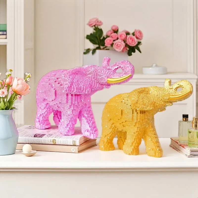 Creative Resin Elephant Home Building Blocks Elephant Accessories Home Decoration Living Room Lobby Desktop Ornaments Statues
Creative Resin Elephant Home Building Blocks Elephant Accessories Home Decoration Living Room Lobby Desktop Ornaments Statues
