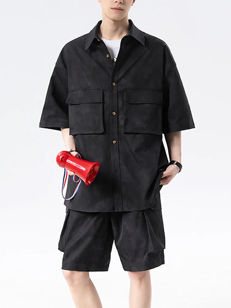 Pockets Men's Retro Tie Dye Print Shirts Co-ord Set 2026 Summer Fashion Short Sleeve Oversized Cargo Shirt and Shorts Outfits
Pockets Men's Retro Tie Dye Print Shirts Co-ord Set 2026 Summer Fashion Short Sleeve Oversized Cargo Shirt and Shorts Outfits