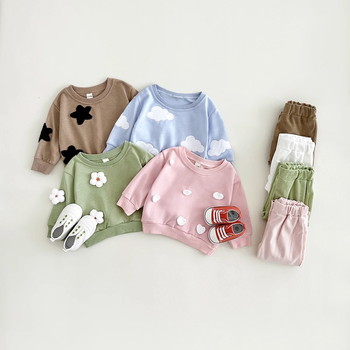 Ins Autumn 2PCS Infant Toddler Outfit 3D Flower Pullover Tops+Bottom Newborn Baby Boys Girls Suit Cotton Children's Clothing
Ins Autumn 2PCS Infant Toddler Outfit 3D Flower Pullover Tops+Bottom Newborn Baby Boys Girls Suit Cotton Children's Clothing
