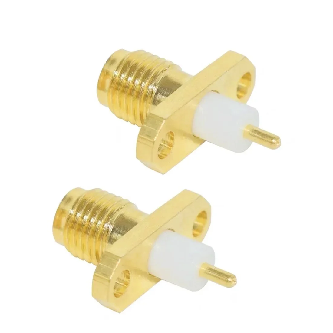 RF Coaxial SMA Female Straight With 2 Hole Flange Connector Adapter Insulator Long 4mm Goldplated New
RF Coaxial SMA Female Straight With 2 Hole Flange Connector Adapter Insulator Long 4mm Goldplated New