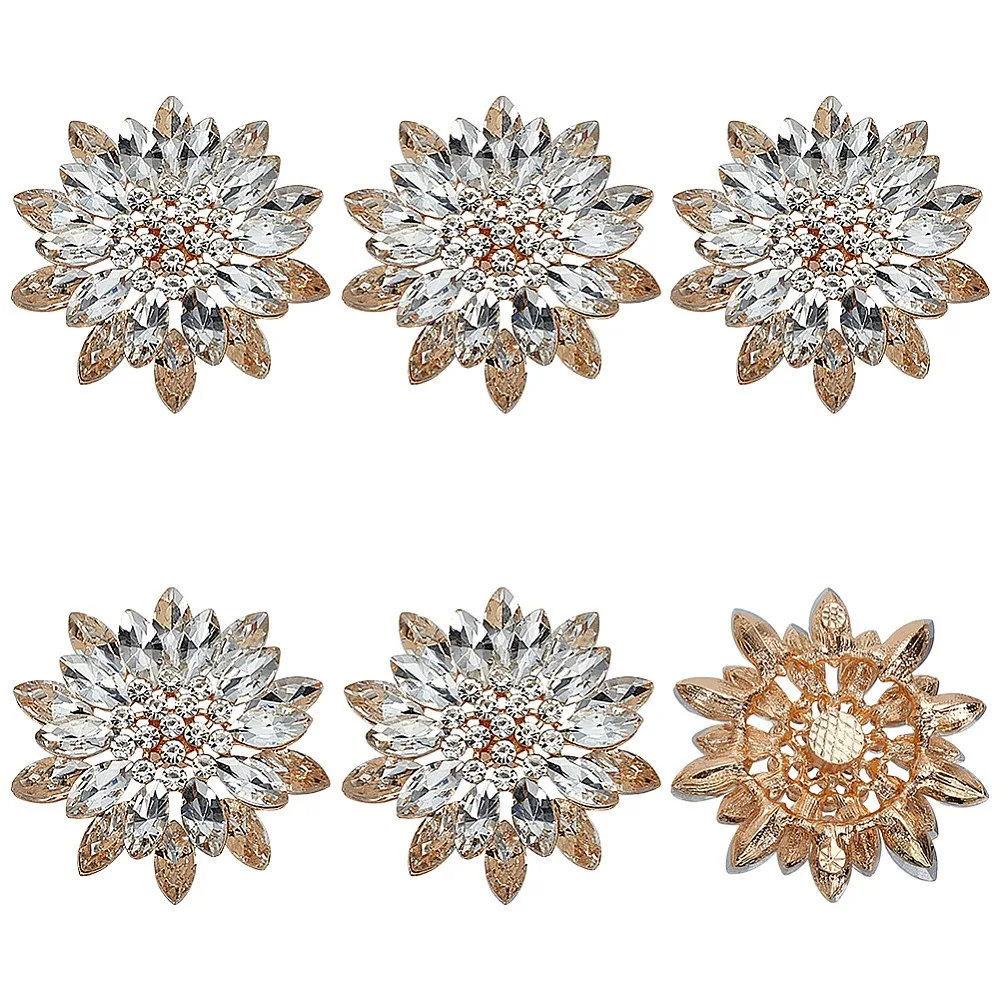 6Pcs Alloy Glass Cabochons Flower Light Gold Clear 46x44.5x9.5mm 6pcs/set
6Pcs Alloy Glass Cabochons Flower Light Gold Clear 46x44.5x9.5mm 6pcs/set